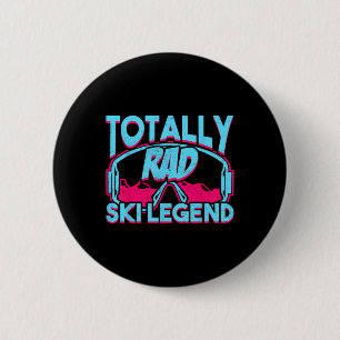 Total legendäre Skimode Retro Vintage 80er 90er Sk Button