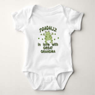 TOTAL Liebe Großer Oma Frosch Baby Strampler