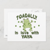 TOTAL Liebe YaYa Frog Postkarte (Vorne/Hinten)