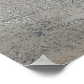 "Total Loner" Abstrakte Kunst in Grau und Beige Poster (Ecke)