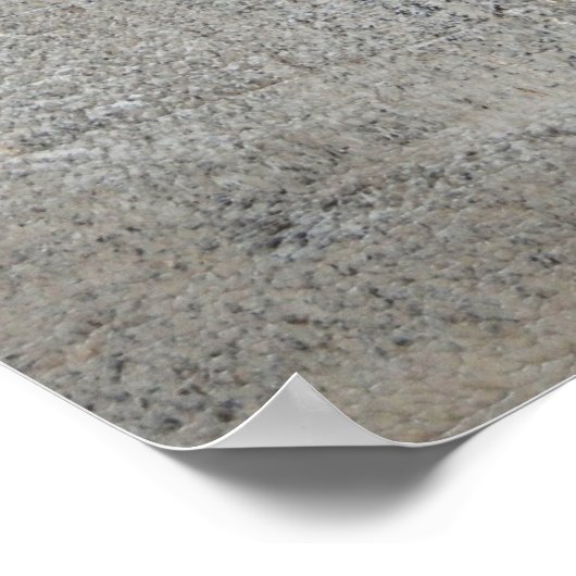 "Total Loner" Abstrakte Kunst in Grau und Beige Poster (Ecke)