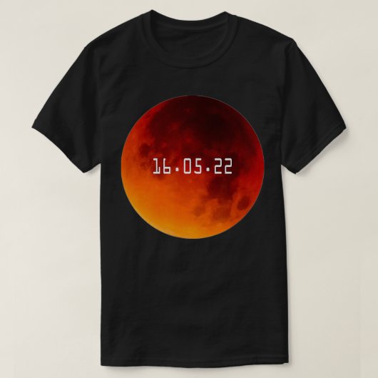 Total Lunar Eclipse May 16 2022 Blood Moon Mens Bo T-Shirt (Design vorne)
