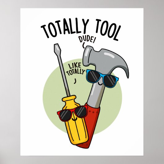 Total lustig Handwerker Wortwitz Poster (Vorne)