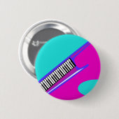 Total Neon 80er Keytar Button (Vorne & Hinten)