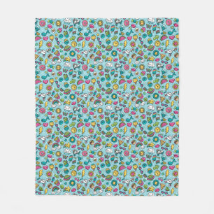 Total niedliche Gekritzel Fleecedecke