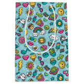 Total niedliche Gekritzelgeschenktasche Mittlere Geschenktüte (Vorderseite)