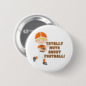 Total Nuts über Fußball Button (Vorne & Hinten)