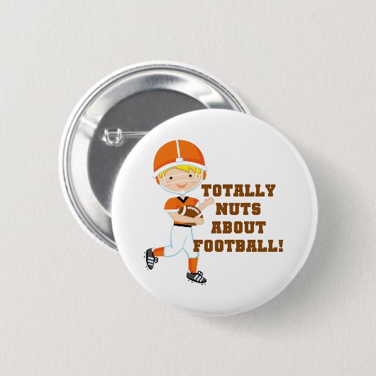 Total Nuts über Fußball Button (Vorne & Hinten)