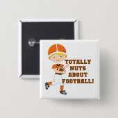 Total Nuts über Fußball Button (Vorne & Hinten)