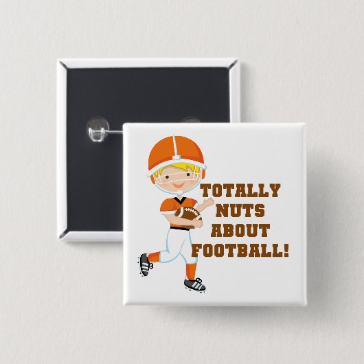 Total Nuts über Fußball Button (Vorne & Hinten)