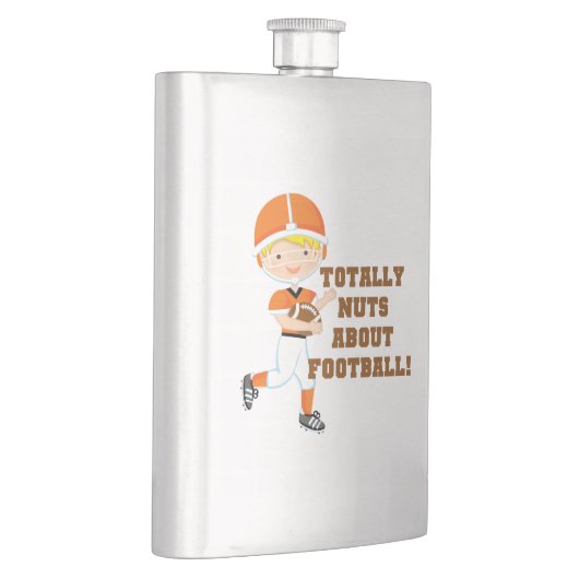Total Nuts über Fußball Flachmann (Rechts)