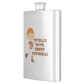 Total Nuts über Fußball Flachmann (Links)