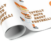 Total Nuts über Fußball Geschenkpapier (Rolleneckpunkt)