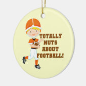 Total Nuts über Fußball Keramik Ornament (Links)