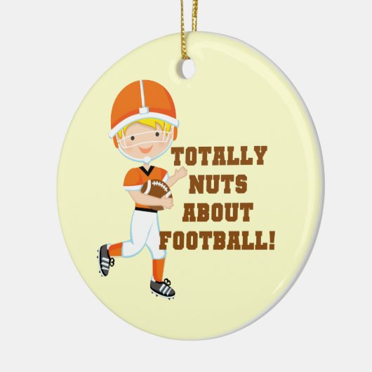 Total Nuts über Fußball Keramik Ornament (Links)