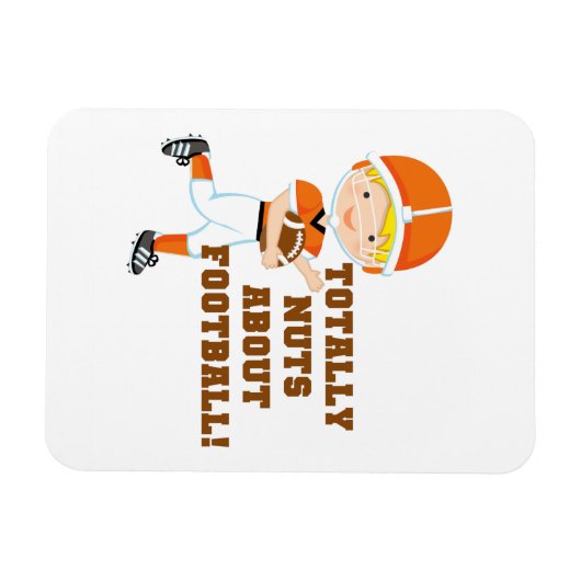 Total Nuts über Fußball Magnet (Horizontal)