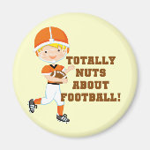 Total Nuts über Fußball Magnet (Vorne)