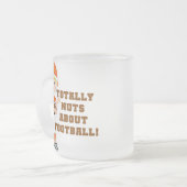 Total Nuts über Fußball Mattglastasse (Vorderseite Links)