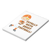 Total Nuts über Fußball Notizblock (Rotiert)