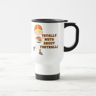 Total Nuts über Fußball Reisebecher