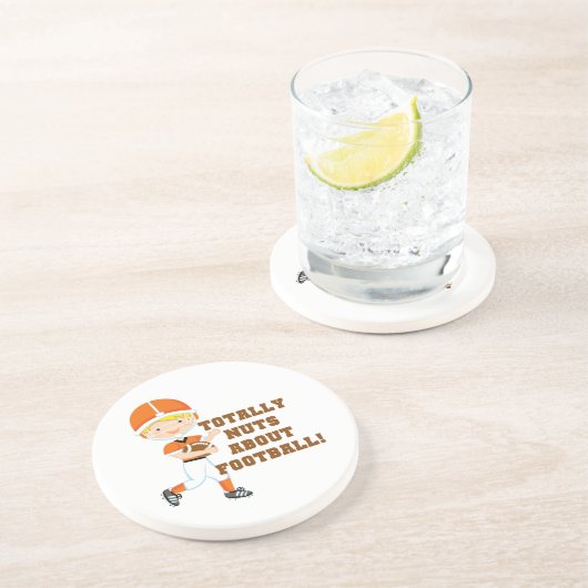 Total Nuts über Fußball Sandstein Untersetzer (Seite)