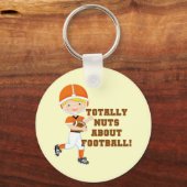 Total Nuts über Fußball Schlüsselanhänger (Vorderseite)