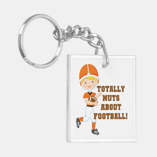 Total Nuts über Fußball Schlüsselanhänger (Vorderseite links)