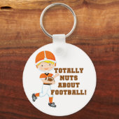 Total Nuts über Fußball Schlüsselanhänger (Vorderseite)