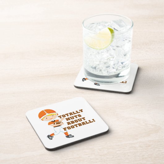 Total Nuts über Fußball Untersetzer (Rechte Seite)
