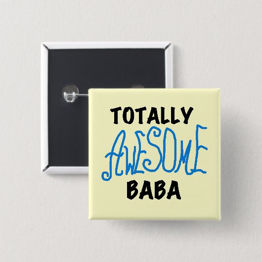 Total Phantastisch Baba Tshirts und Geschenke Button (Vorne & Hinten)