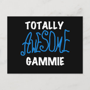 Total Phantastisch Gammie Blue T - Shirt und Gesch Postkarte