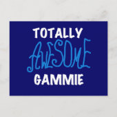 Total Phantastisch Gammie Blue T - Shirt und Gesch Postkarte (Vorderseite)