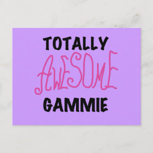 Total Phantastisch Gammie Pink T - Shirt und Gesch Postkarte