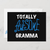Total Phantastisch Gramma Blue T - Shirt und Gesch Postkarte (Vorne/Hinten)