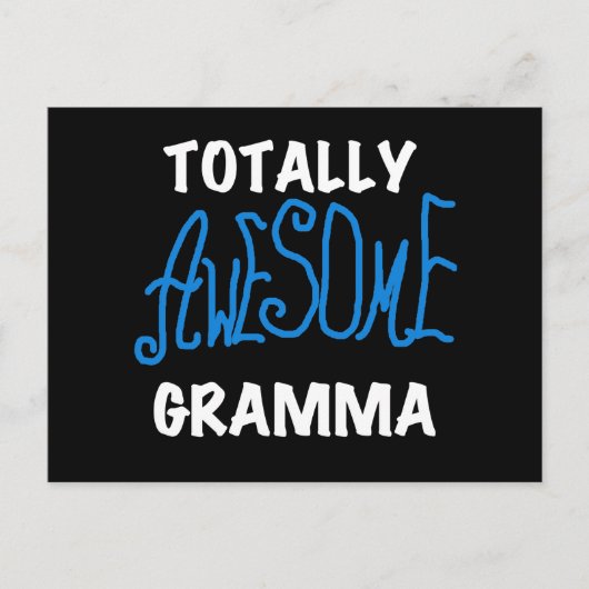 Total Phantastisch Gramma Blue T - Shirt und Gesch Postkarte (Vorderseite)