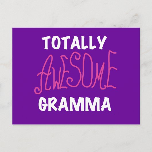 Total Phantastisch Gramma Pink T - Shirt Geschenke Postkarte (Vorderseite)