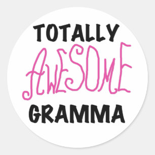 Total Phantastisch Gramma Pink Tshirts Geschenke Runder Aufkleber