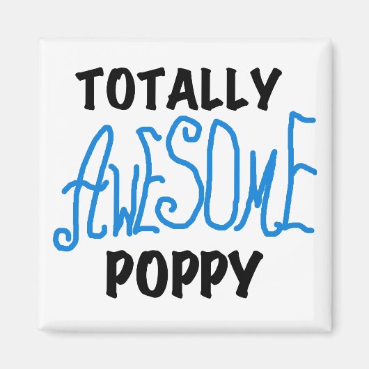 Total Phantastisch Mohnblumen und Geflügel Magnet (Vorne)