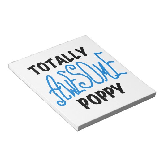 Total Phantastisch Mohnblumen und Geflügel Notizblock (angewinkelt)