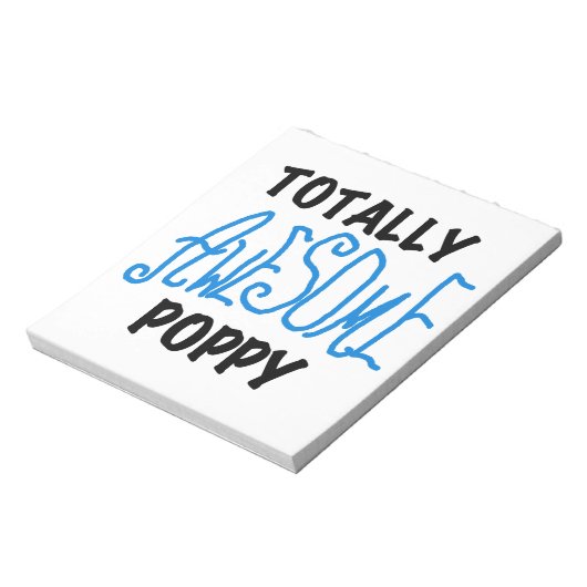 Total Phantastisch Mohnblumen und Geflügel Notizblock (Rotiert)