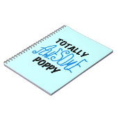 Total Phantastisch Mohnblumen und Geflügel Notizblock (Linke Seite)