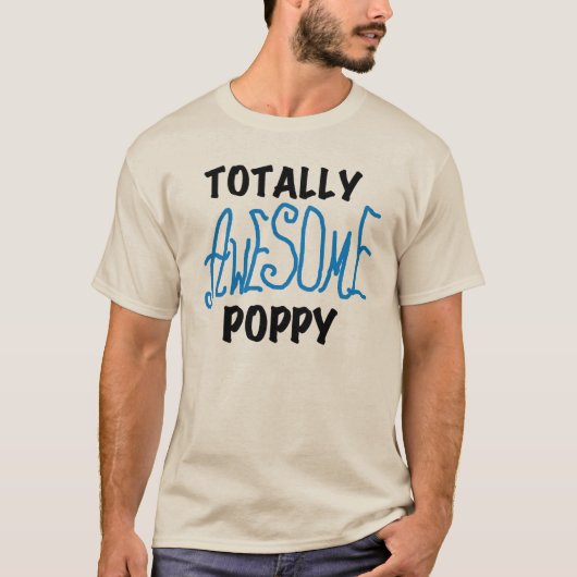 Total Phantastisch Mohnblumen und Geflügel T-Shirt (Vorderseite)