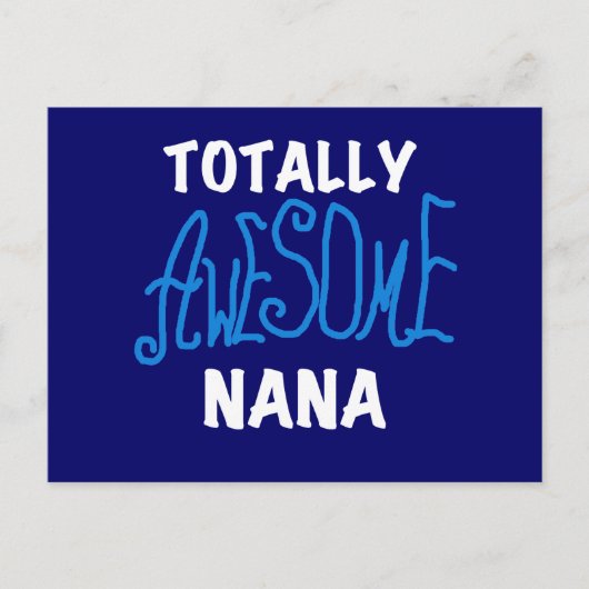 Total Phantastisch Nana Blue T - Shirt und Geschen Postkarte (Vorderseite)