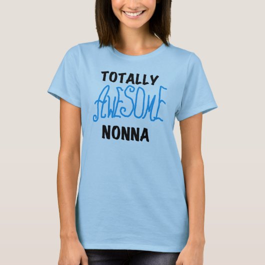 Total Phantastisch Nonna Blue T - Shirt und Gesche (Vorderseite)