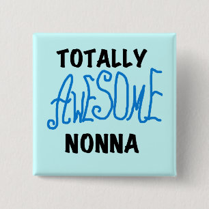 Total Phantastisch Nonna Blue T - Shirt und Gesche Button