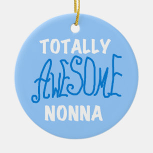 Total Phantastisch Nonna Blue T - Shirt und Gesche Keramikornament