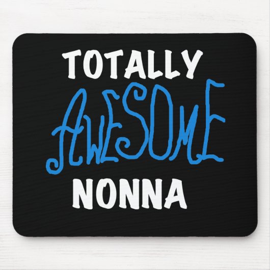 Total Phantastisch Nonna Blue T - Shirt und Gesche Mousepad (Vorne)