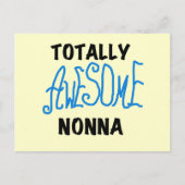 Total Phantastisch Nonna Blue T - Shirt und Gesche Postkarte (Vorderseite)