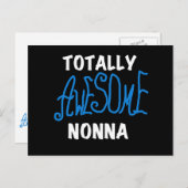 Total Phantastisch Nonna Blue T - Shirt und Gesche Postkarte (Vorne/Hinten)