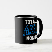 Total Phantastisch Nonna Blue T - Shirt und Gesche Tasse (VorderseiteRechts)
